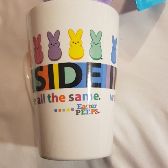 Peeps plush in 15 fl oz Latte coffee mug with stuffed peep inside - Picture 3 of 6